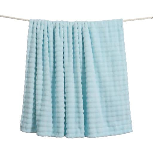 CR Bubble Flannel Throw Winter Blue
