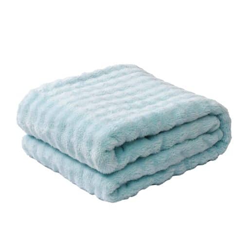 CR Bubble Flannel Throw Winter Blue - Image 3