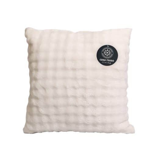 CR Bubble Flannel Cushion Ivory