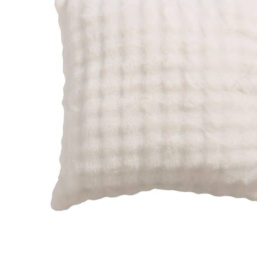 CR Bubble Flannel Cushion Ivory - Image 2