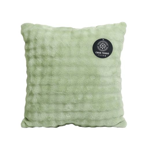CR Bubble Flannel Cushion Sage Green