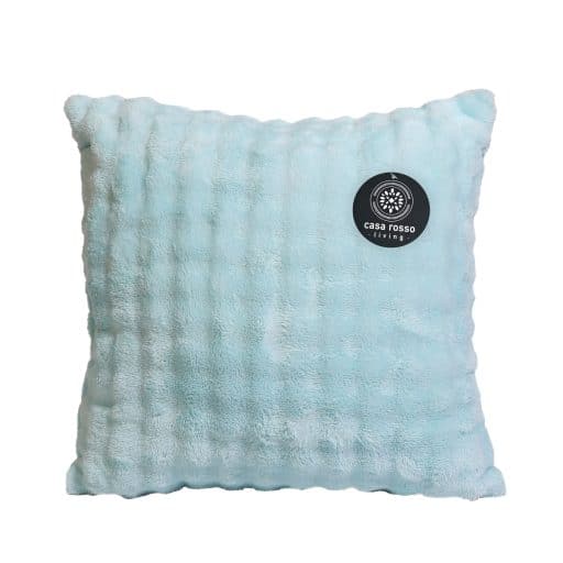 CR Bubble Flannel Cushion Winter Blue