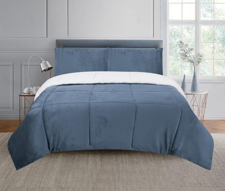 664712, 664714 - CR FLAN+SHERPA COMFORTER SET BLUE (1)