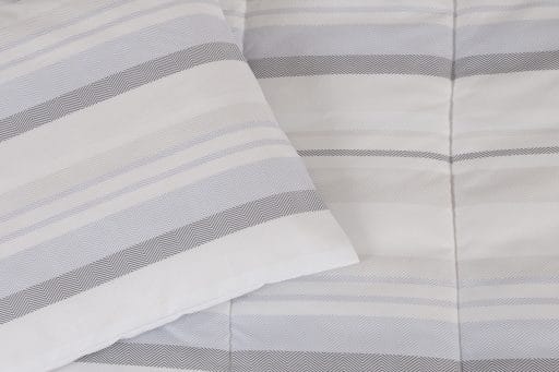 CR Stripe Comforter Set Blue King 240cmx240cm - Image 2