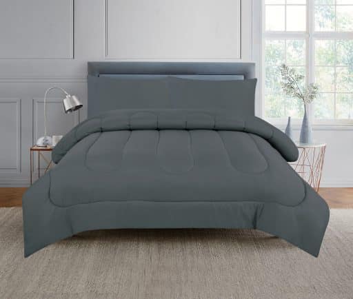 CR Comforter Set Charcoal Queen 210cmx210cm