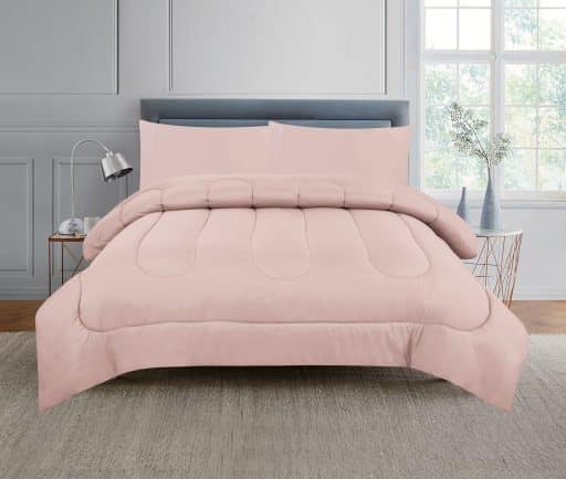 CR Comforter Set Silver Pink Queen 210cmx210cm