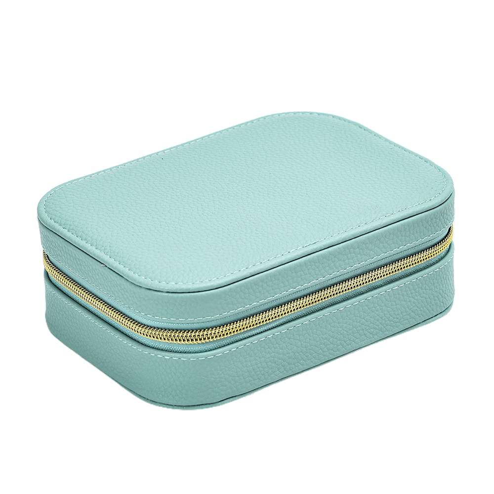 Mint green zippered storage case